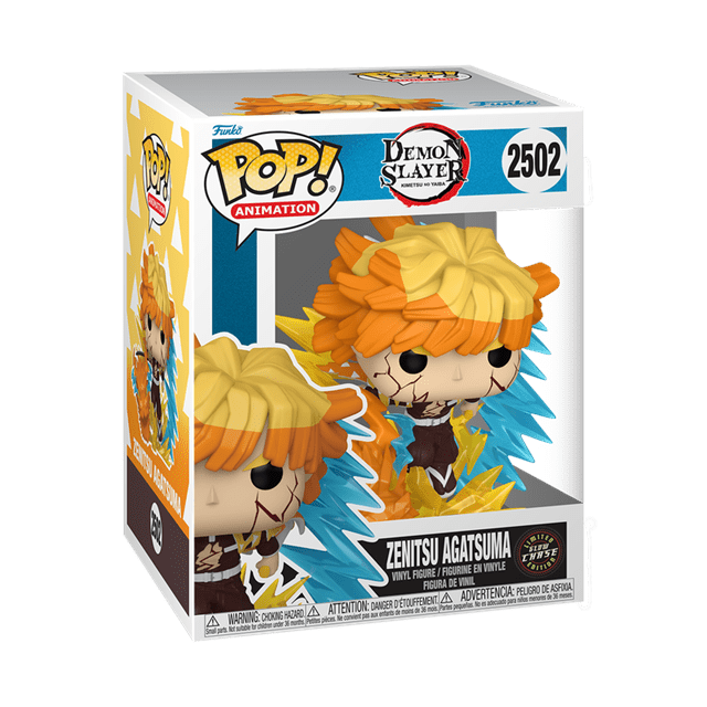 Zenitsu Agatsuma With Chance Of Glow In The Dark Chase 2502 Demon Slayer Funko Pop Vinyl Premium - 2