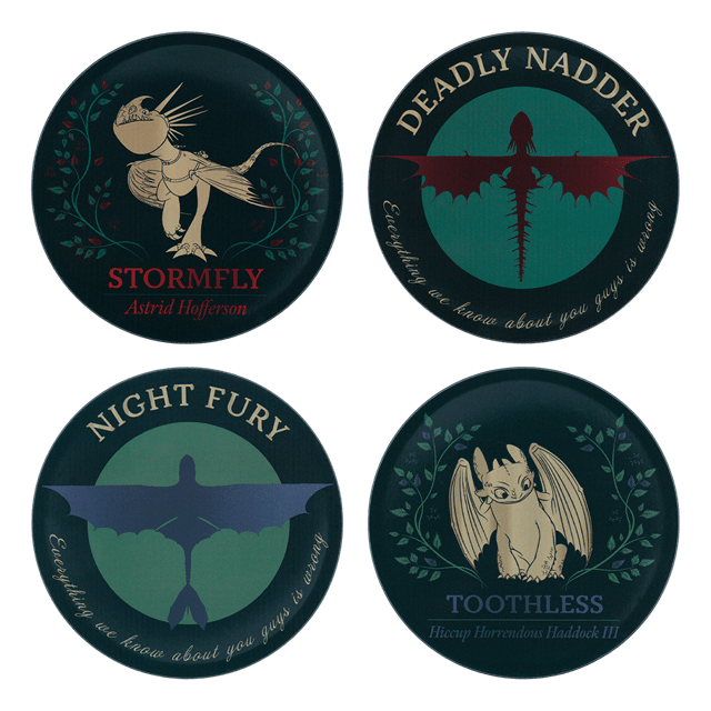 How To Train Your Dragon Set Of 4 Coasters - 2
