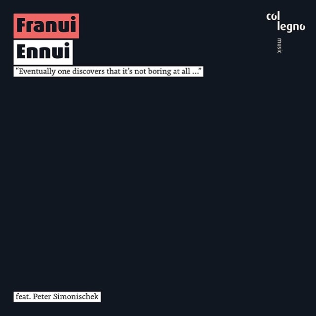 Franui: Ennui: Eventually One Discovers That It's Not Boring at All... - 1