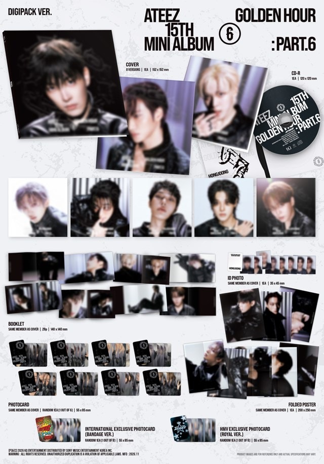ATEEZ - GOLDEN HOUR: Part.6 (hmv Exclusive) [DIGIPACK Ver.] - 2