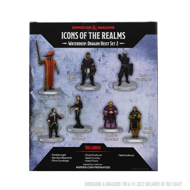 Waterdeep Dragonheist Box Set 2 Dungeons & Dragons Icons Of The Realms Figurines - 2