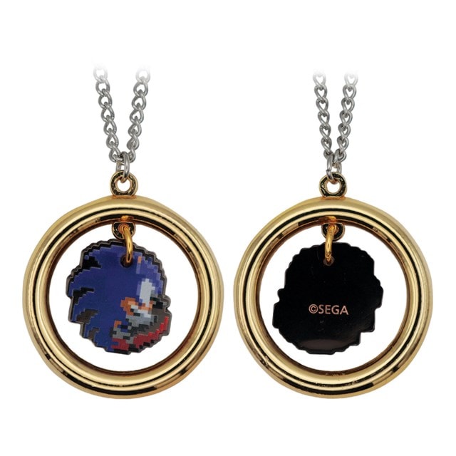 Sonic Pixel Ring Sonic The Hedgehog Necklace - 2