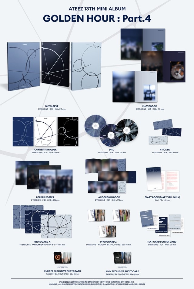 K-POP・アジア ateez outlaw will golden hour UK HMV set GOLDEN HOUR: Part.4 - hmv Exclusive (A Ver.) | HMV Store