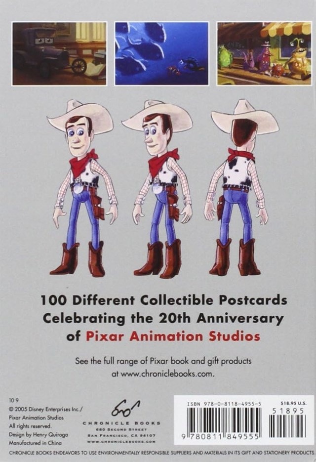 100 Collectable Art Of Pixar Postcards - 2