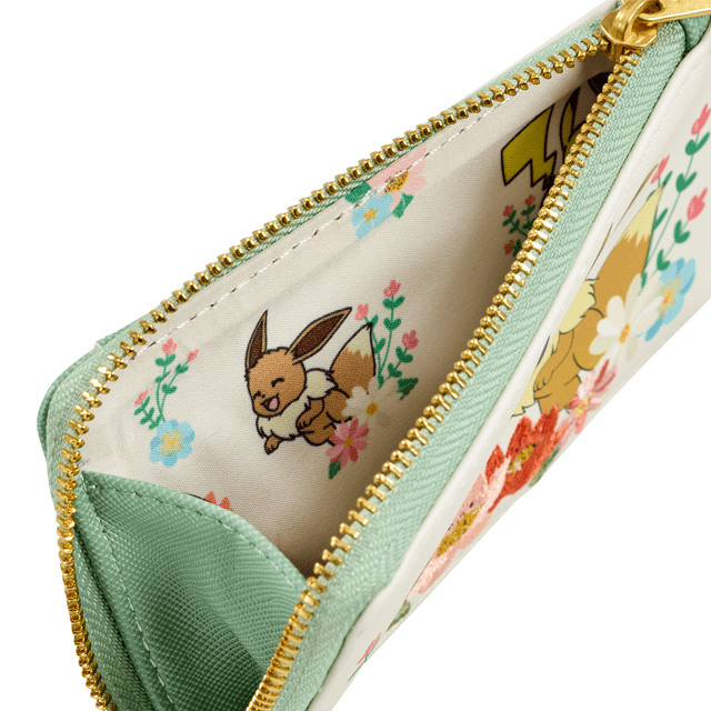 Pikachu & Eevee Floral Pokemon Loungefly Wallet - 4