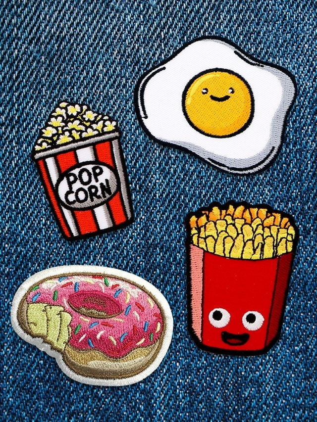 Fast Food Iron On Patch Pack - 2