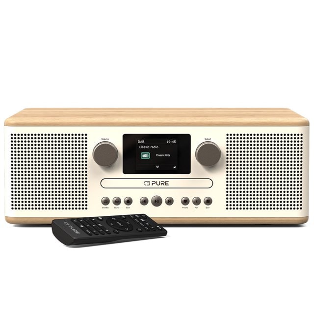 Pure Classic C-D6 Cotton White/Oak Bluetooth CD Player with DAB+/FM Radio - 4