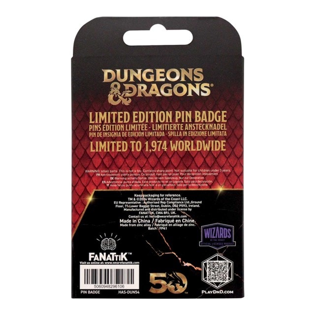 Dungeons & Dragons 24K Gold Plated Alignment Spinner Pin Badge - 4