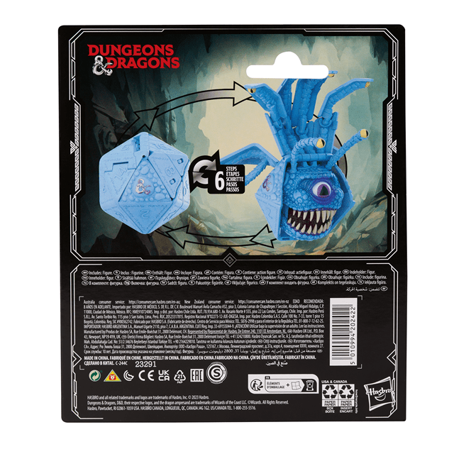 Blue Beholder Dungeons & Dragons Dicelings D&D Monster Dice Transforming Giant d20 Action Figure - 6