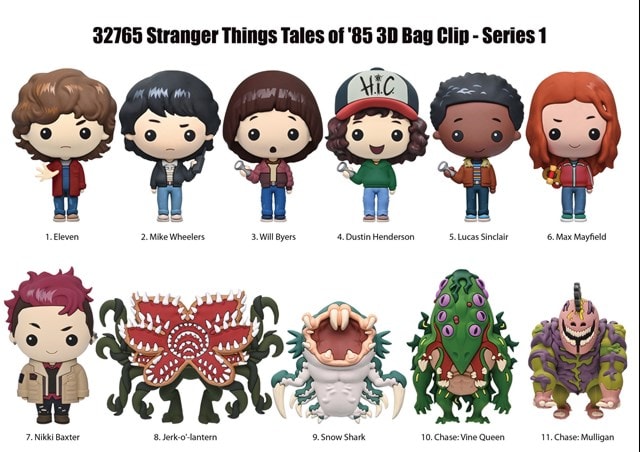 Stranger Things Tales Of '85 Series 1 Bag Clips - 2