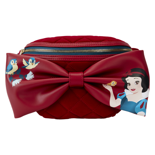Classic Bow Velvet Belt Bag Snow White Loungefly - 1