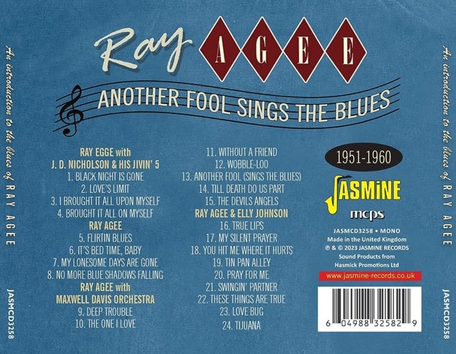 An Introduction to the Blues of Ray Agee: Another Fool Sings the Blues - 1