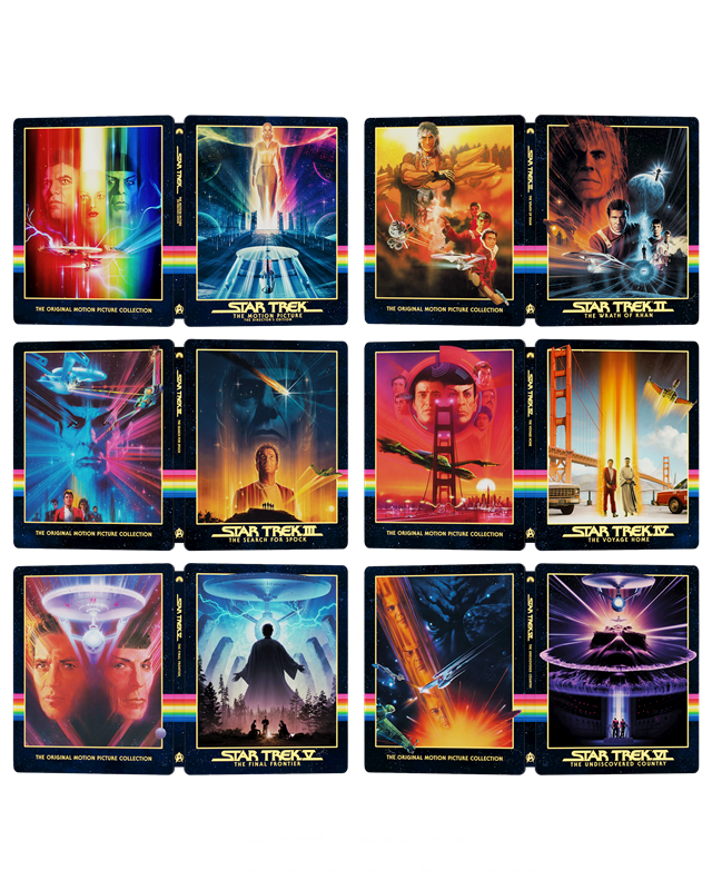 Star Trek: The Original Motion Picture Collection 4K Ultra HD SteelBook Library Case (1-6) - 2