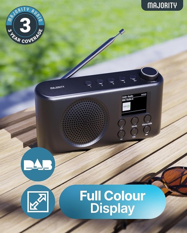 Majority Orwell Pro Black DAB+/FM Radio - 2
