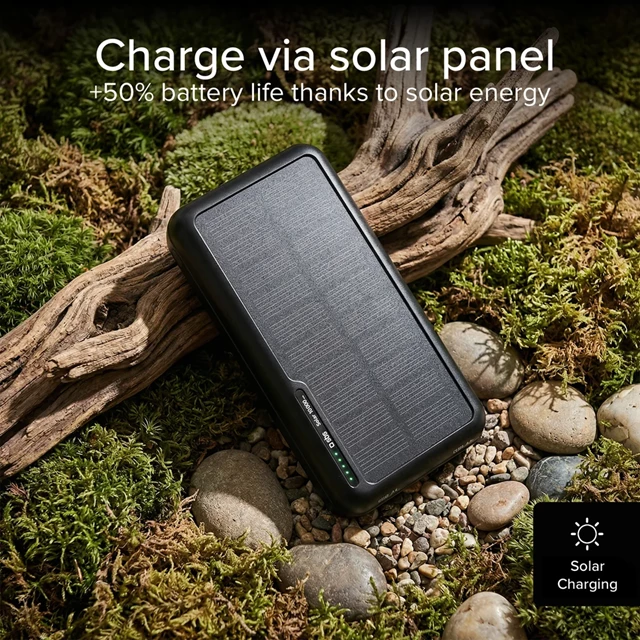 SBS Solar 10,000mAh Power Bank - 5