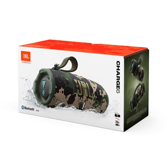 JBL Charge 6 Camo Bluetooth Speaker - 8