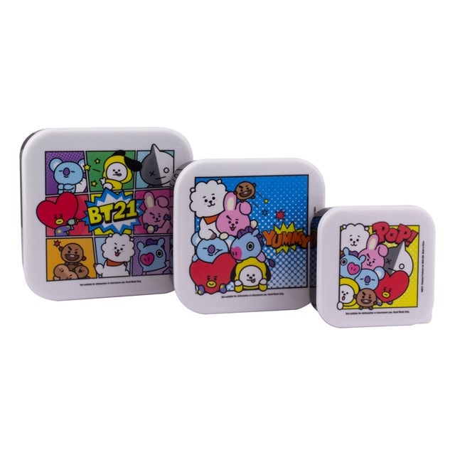 BT21 : Set of 3 Snack Boxes | Lunch Box | Free shipping over £20 | HMV ...