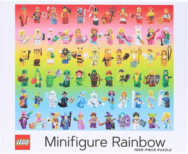 LEGO Minifigure Rainbow 1000 Piece Jigsaw Puzzle - 4