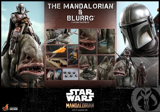 1:6 Mandalorian And Blurrg: Mandalorian Hot Toys Figure - 7