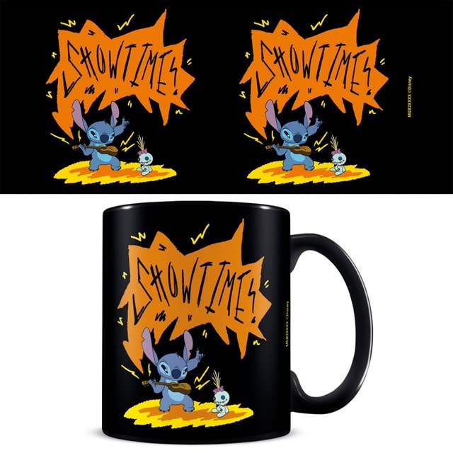 Stitch & Scrump Showtime Lilo & Stitch Black Mug - 1