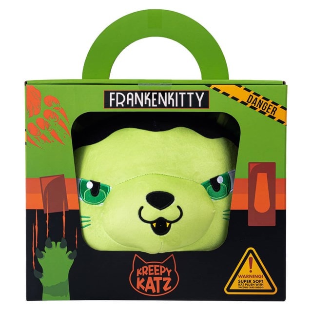 Frankenkitty Travel Crate Kreepy Katz Plush - 3