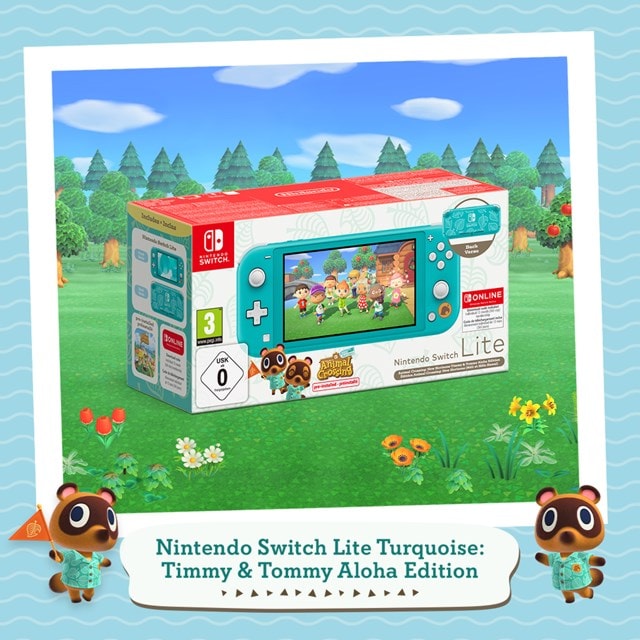 Nintendo Switch Lite Animal Crossing - Timmy & Tommy Edition + 12 Months NSO - 2