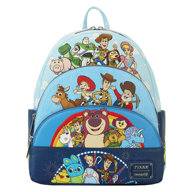 Movie Collab Triple Pocket Mini Backpack Toy Story Loungefly - 1