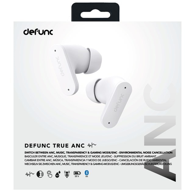 Defunc True ANC White Active Noise Cancelling True Wireless Bluetooth Earphones - 4