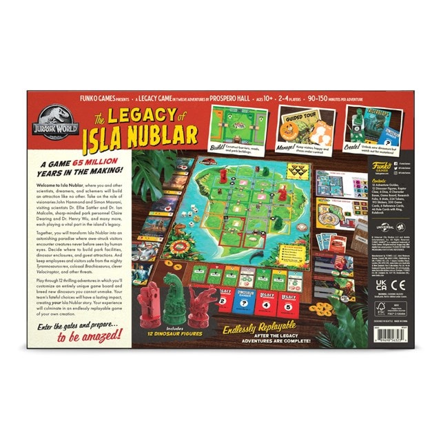 Jurassic World The Legacy Of Isla Nublar Funko Strategy Board Game - 5