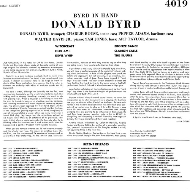 Byrd in Hand - 2