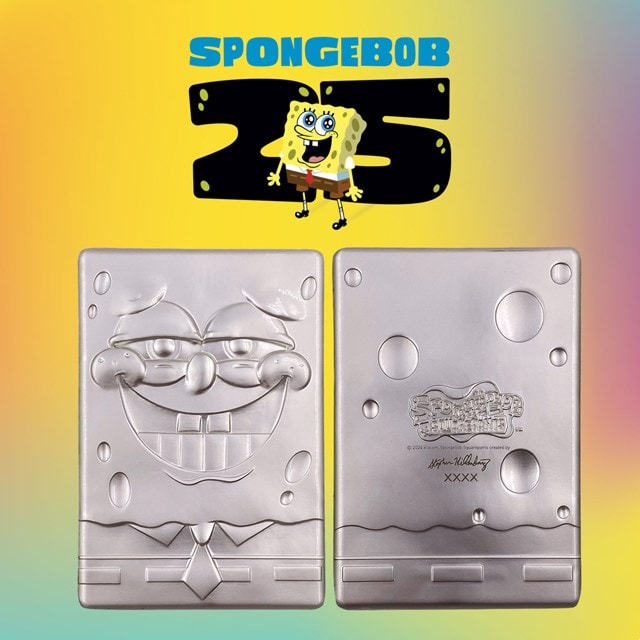 SpongeBob SquarePants 25th Anniversary Silver Plated Ingot - 6