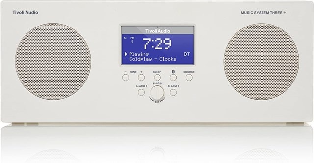 Tivoli Audio Music System 3+ White Bluetooth Speaker with DAB+ & FM Radio - 1