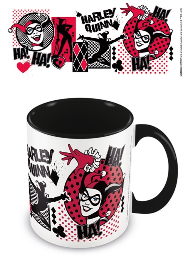 Harley Quinn (I Am Crazy For You) Black Coloured Inner Mug - 1