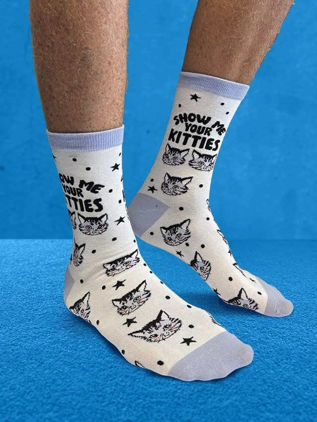 Kitsch Kitten Show Me Your Kitties Twisted Soles Size 8-12 Socks - 2