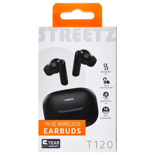 Streetz T120 Black True Wireless Earphones - 5
