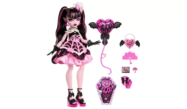 Draculaura Scary Sweet Birthday Monster High Mattel Doll - 2