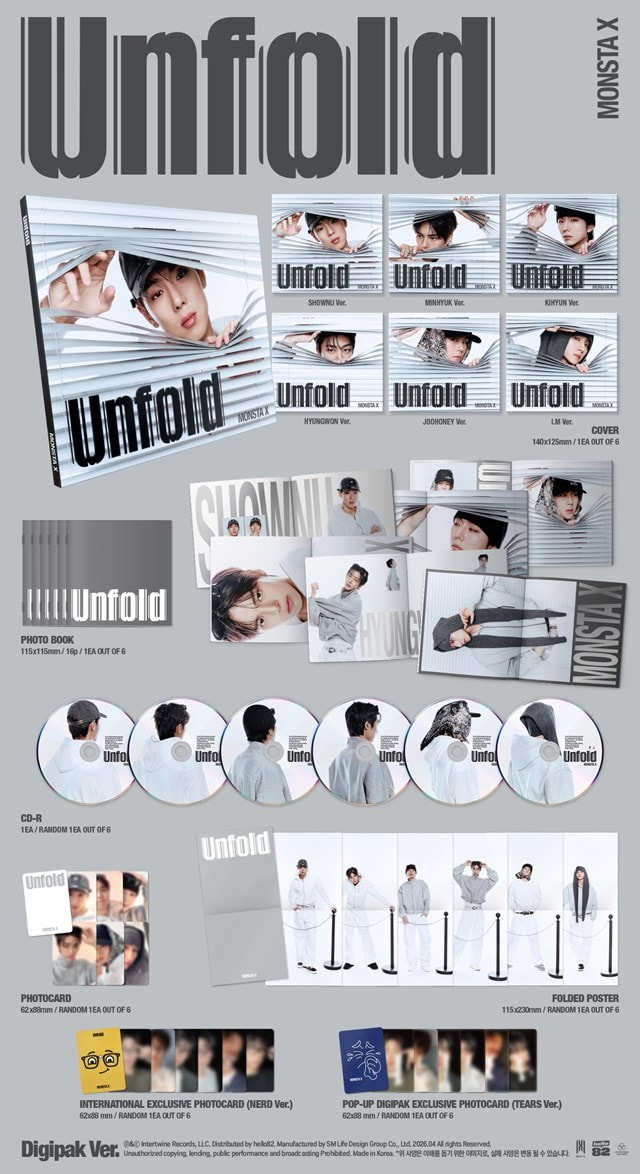 MONSTA X - Unfold (Digipak Ver.) [POP-UP Exclusive] | HMV Store