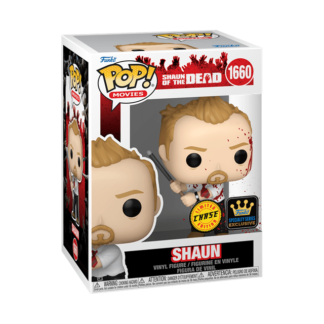 Shaun With Pool Cue With Chance Of Chase 1660 Shaun Of The Dead Funko Pop Vinyl - 4