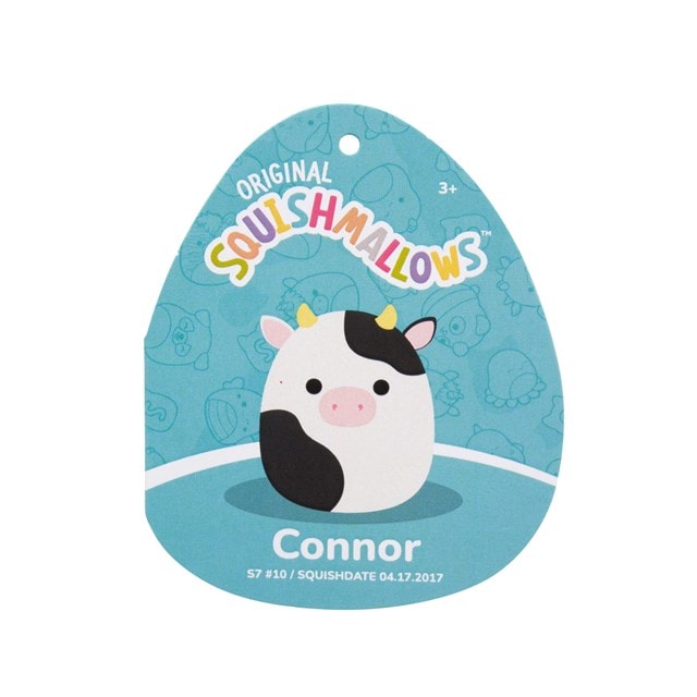 Connor Black & White Cow Original Squishmallows Plush - 7