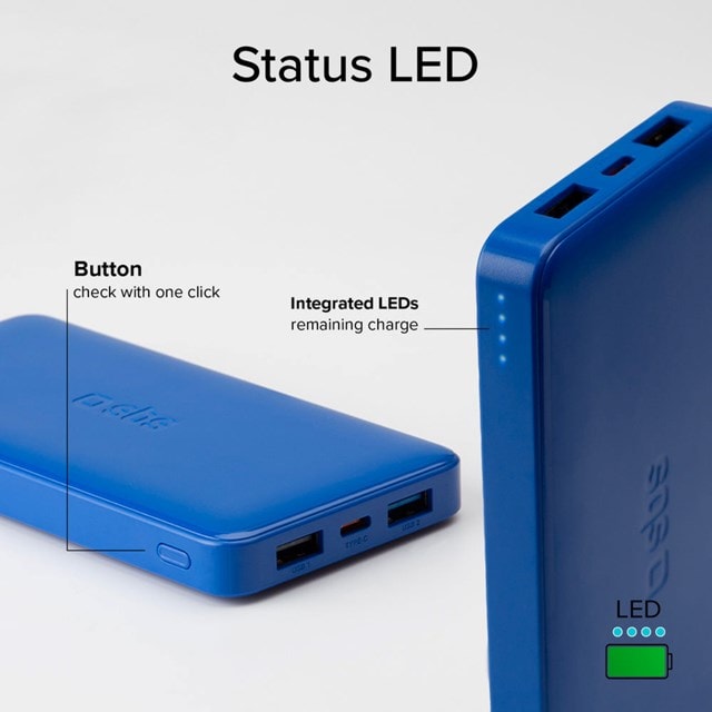 SBS 10W Light Blue 10000mAh Power Bank - 6