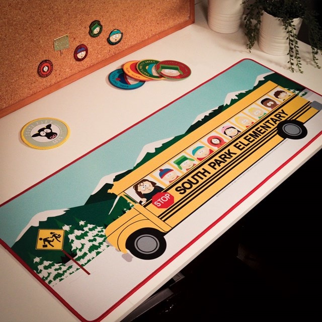 South Park Elementary School Bus Desk Pad & Coaster Set - 4