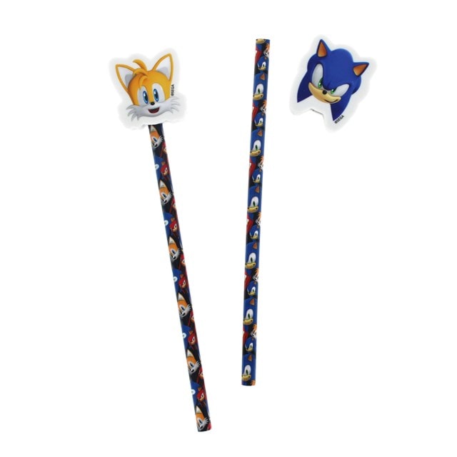 Pencil & Eraser Toppers Sonic The Hedgehog Stationery - 4