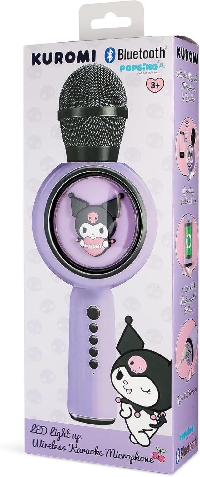 OTL Kuromi Karaoke Microphone and Bluetooth Speaker with LED lights - 2