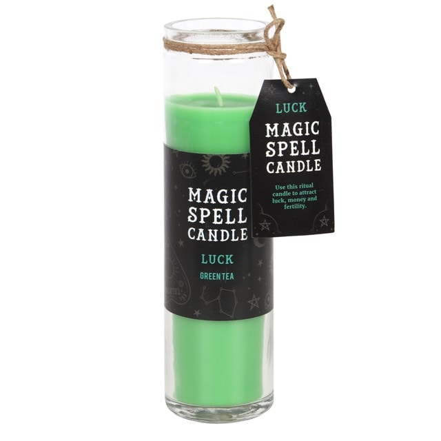 Green Tea Luck Magic Spell Tube Candle - 1
