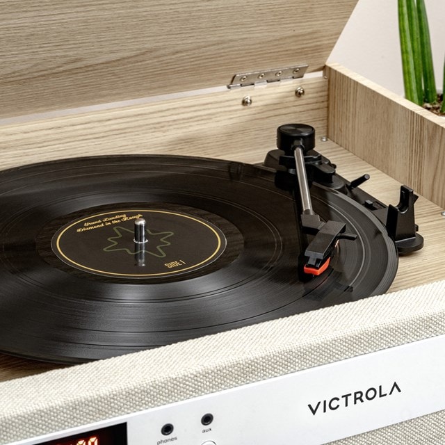 Victrola Century Natural Bluetooth Turntable with CD & Cassette - 14