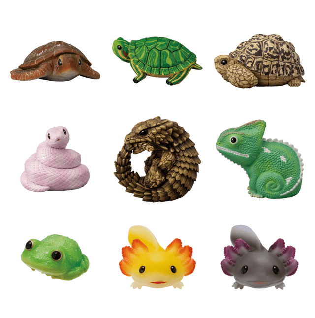 Tenori Friends 11 Reptiles & Amphibians Shokugan Candy Collectable Assortment Mystery Figure - 1