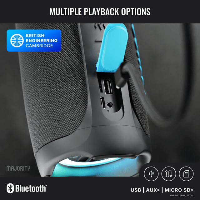 Majority Move M3 Portable Bluetooth Speaker - 13