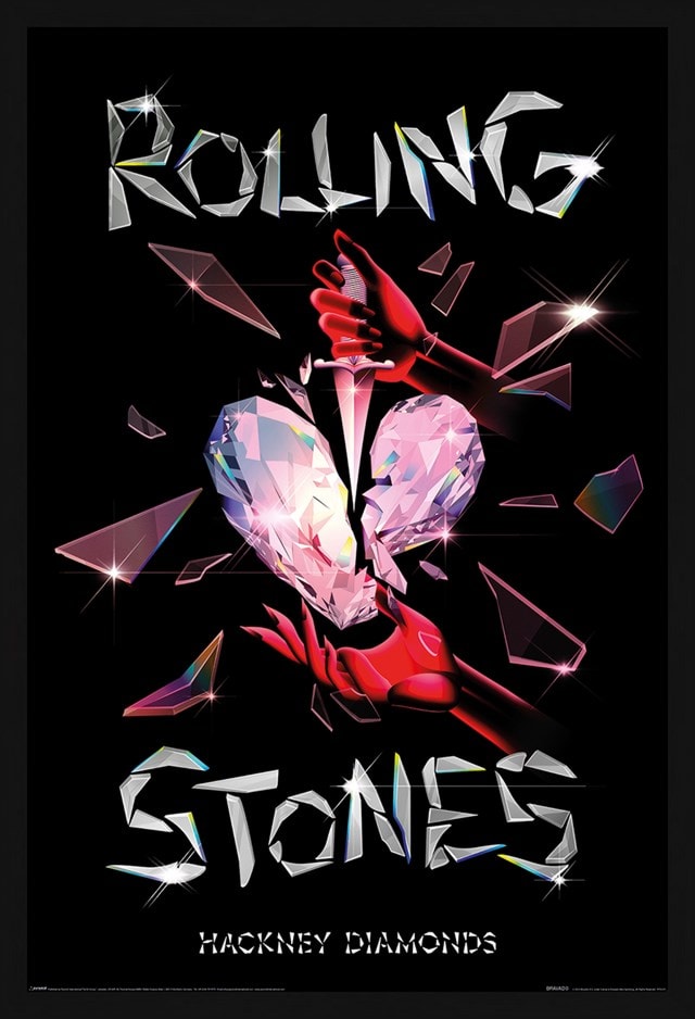 Hackney Diamonds Rolling Stones Framed Maxi Poster - 1