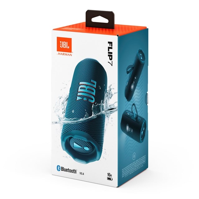 JBL Flip 7 Blue Bluetooth Speaker - 12
