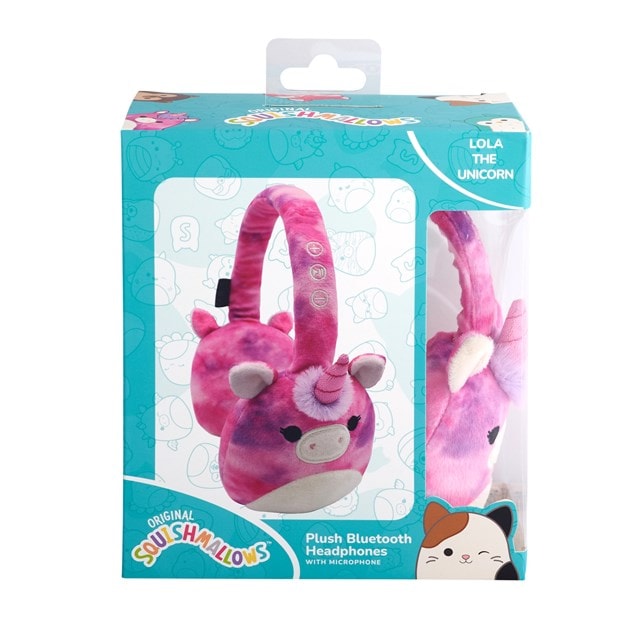 Lazerbuilt Squishmallows Lola the Unicorn Plush Bluetooth Headphones - 7